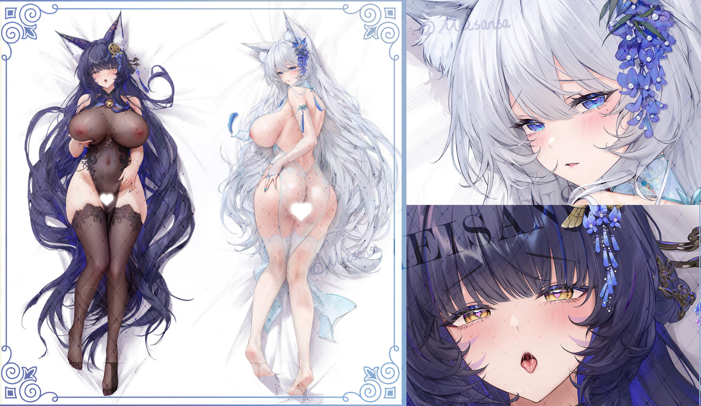 Musashi & Shinano Dakimakura Cover