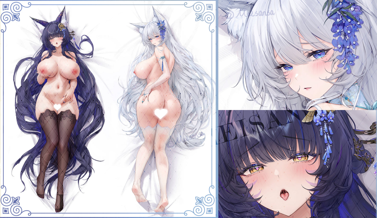 Musashi & Shinano Dakimakura Cover